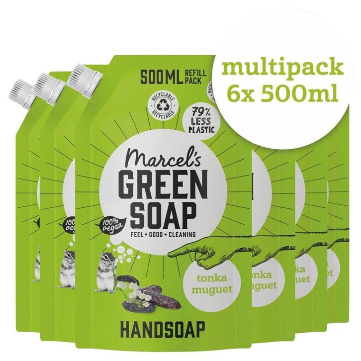 Marcels Green Soap Tonka & Muguet Handzeep Navulling, Sieraden, Tassen en Uiterlijk, Uiterlijk | Lichaamsverzorging, Nieuw, Verzenden