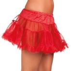 Petticoat rood kort, Verzenden, Nieuw, Feestartikel