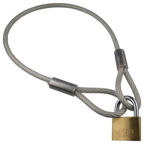 Kabel met lussen 90 cm met hangslot, Fietsen en Brommers, Fietsaccessoires | Overige Fietsaccessoires, Verzenden