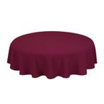 Tafelkleden Rond Maroon Rood 132cm Ø - Treb SP, Verzenden, Nieuw