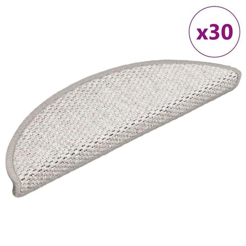 vidaXL Trapmatten zelfklevend Sisal-Look 30 st 56x17x3 cm, Doe-het-zelf en Verbouw, Ladders en Trappen, Nieuw, Verzenden