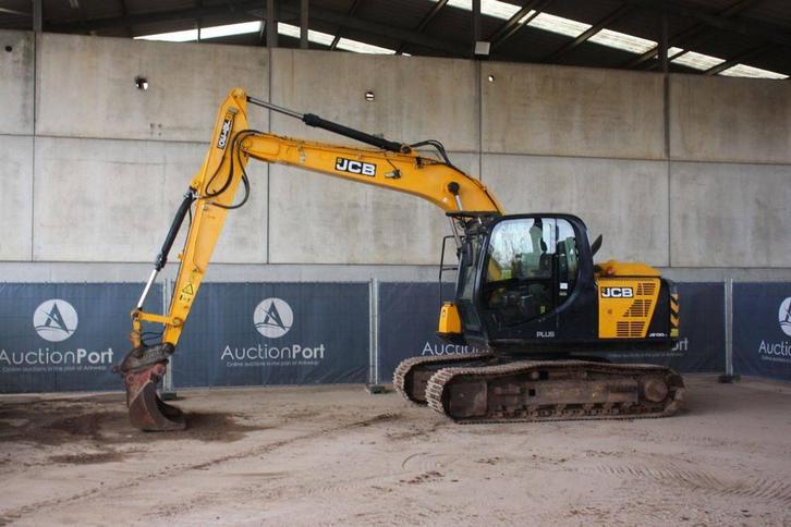 Veiling: Rupsgraafmachine JCB JS130LC 4F Diesel 81kW 2018, Zakelijke goederen, Machines en Bouw | Kranen en Graafmachines, Graafmachine