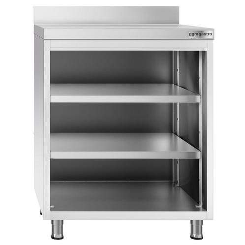GGM Gastro | Barwerktafel - RVS - 800x600mm - |, Zakelijke goederen, Horeca | Meubilair en Inrichting, Nieuw in verpakking, Meubilair