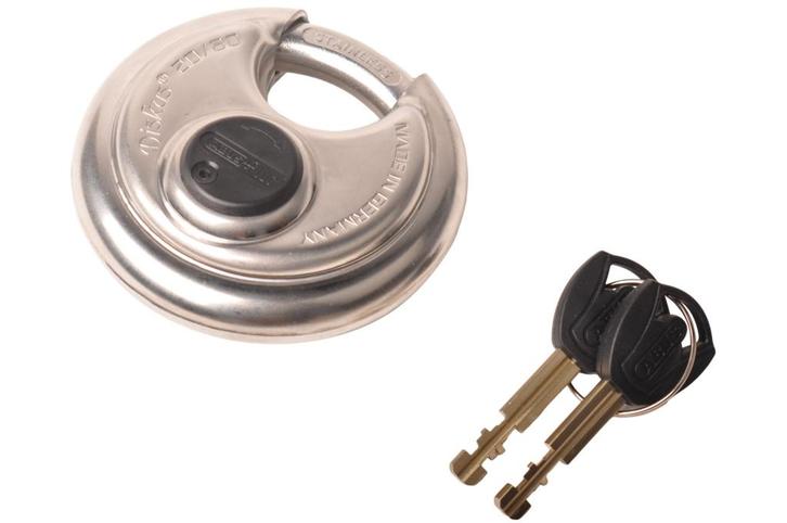 Abus padlock Fixed Lock - premium discusslot - inclusief 2, Auto diversen, Aanhangwagen-onderdelen, Ophalen of Verzenden