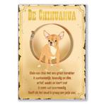 Chihuahua Vintage deco bord, Nieuw, Overige typen, Verzenden, Hond of Kat