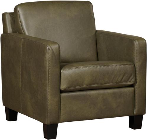 Direct meenemen | Olijfgroene leren fauteuil | olijfgroen le, Huis en Inrichting, Fauteuils, 50 tot 75 cm, 75 tot 100 cm, Nieuw