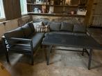 Prachtige diningeset met tafel, Zo goed als nieuw, Aluminium, Bank, Loungeset