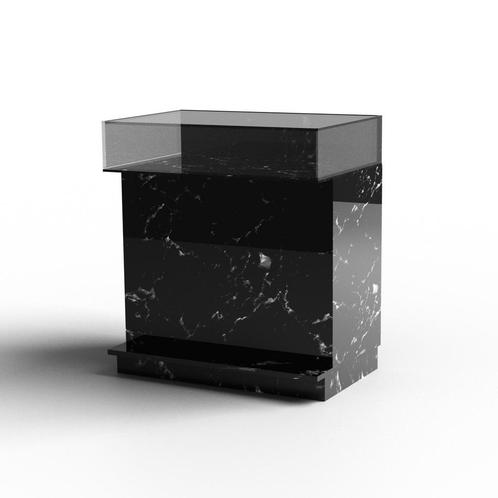 Glossy toonbank marmer glazen vak 90 cm C-PEC-003, Zakelijke goederen, Kantoor en Winkelinrichting | Winkel en Inventaris