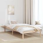 vidaXL Bedframe met nachttafels Bruin 80 x 200 cm Bruin, Verzenden, Nieuw, Bruin, Hout