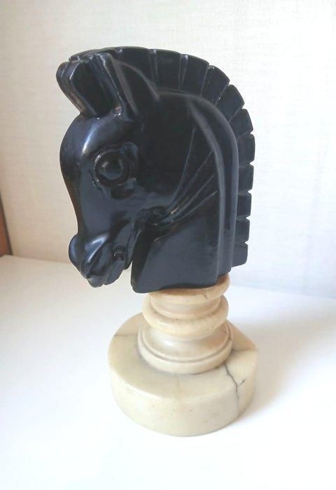 Figuur - Peça de xadrez - Marmer, Antiek en Kunst, Curiosa en Brocante