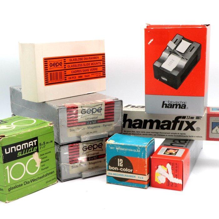 GEPE dia raampjes, mounting press en opberg cases, Surprise, Audio, Tv en Foto, Fotocamera's Analoog