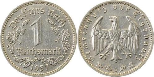 Duitsland 1 Reichsmark 1937 J prfr/stgl J 354, Postzegels en Munten, Munten | Europa | Niet-Euromunten, Verzenden