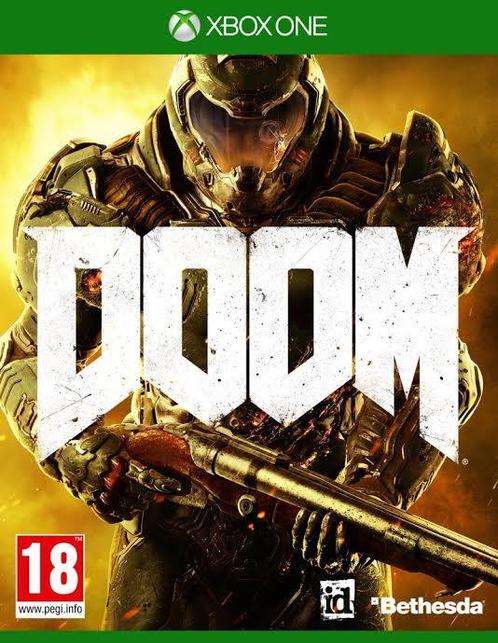 DOOM (Day 1 Edition) (Xbox One), Spelcomputers en Games, Spelcomputers | Xbox One, Gebruikt, Verzenden