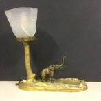 Tafellamp - olifant - Brons, Antiek en Kunst