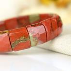Armband van natuurlijke breccie-jaspis – steen van kracht en