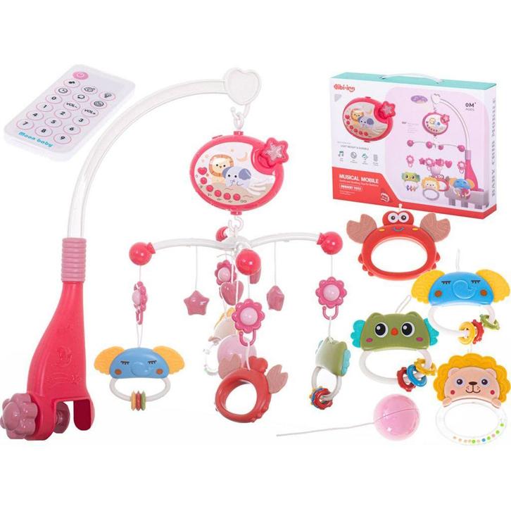 Lullaby ster boxmobiel roze met 40 melodieën en 3 timer, Kinderen en Baby's, Speelgoed | Babyspeelgoed, Ophalen of Verzenden