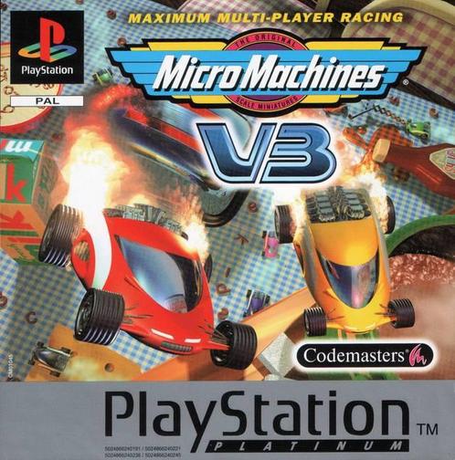 Micro Machines V3 (platinum) (PlayStation 1), Spelcomputers en Games, Games | Sony PlayStation 1, Gebruikt, Verzenden