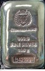 100 gram - Zilver .999 - Germania Mint - Verzegeld (Zonder, Postzegels en Munten, Edelmetalen en Baren