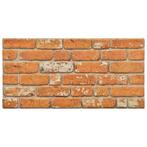 Bakstenen behang 3d lichtbruin | retourdeal | 35%, Ophalen of Verzenden, Nieuw, Minder dan 25 mm, Minder dan 200 cm