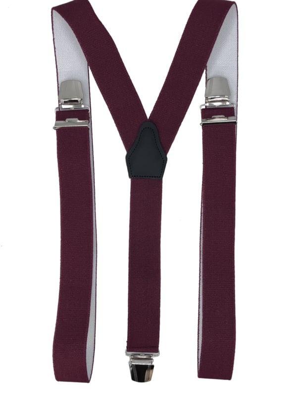 Bordeauxrode Bretels met extra sterke clips, Kleding | Heren, Riemen en Ceinturen, Nieuw, Verzenden