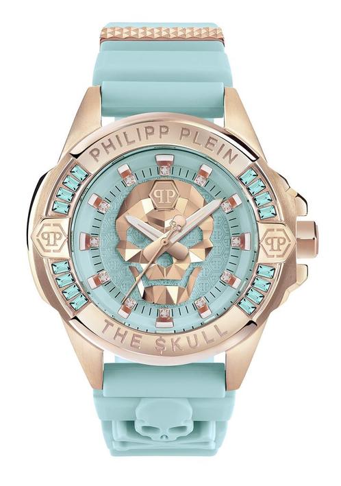 Philipp Plein The $kull PWNAA1223 dameshorloge 41 mm, Sieraden, Tassen en Uiterlijk, Horloges | Dames, Kunststof, Nieuw, Staal