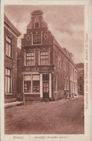 BLOKZIJL - Zeedijk (Antieke gevel), Verzamelen, Ansichtkaarten | Nederland, Verzenden