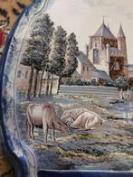 Makkum - Wandbord - Keramiek - Groot vlak - 60 x 50 cm