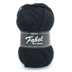 DROPS Fabel Uni Colour - 400 zwart - Wol Garen, Ophalen of Verzenden, Nieuw