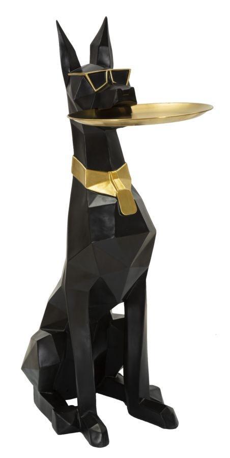 HOND ORY MET DIENBLAD CM 30X64X91, Huis en Inrichting, Woonaccessoires | Overige, Ophalen of Verzenden