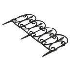Borderhekje | Gardalux | 60 x 30 cm (4 stuks, Zwart), Tuin en Terras, Verzenden, Nieuw