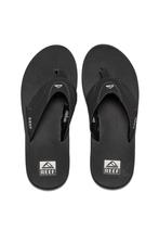 Reef Slippers Fanning RF002026BLS Zwart / Zilver-44, Kleding | Heren, Schoenen, Verzenden, Nieuw, Zwart