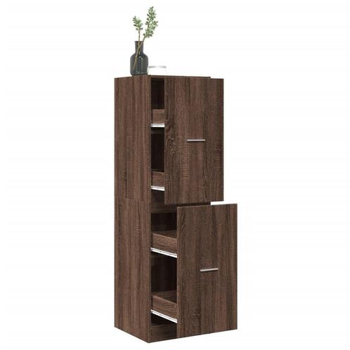 vidaXL Apothekerskast 40x41x144,5 cm bewerkt hout bruin, Huis en Inrichting, Kasten | Overige, Nieuw, Verzenden