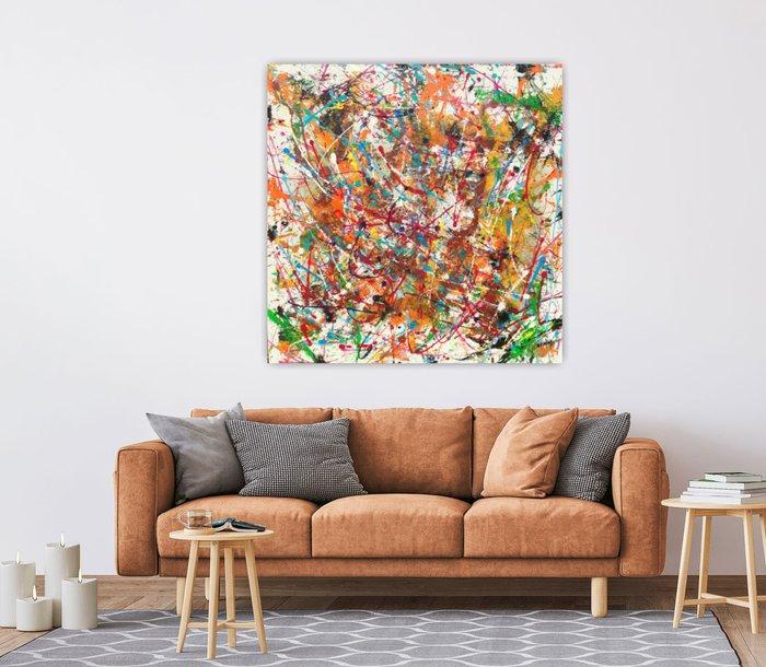 Joan LLaverias - Flores 60 - XXL, Antiek en Kunst, Kunst | Schilderijen | Modern