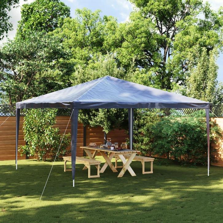 vidaXL Partytent 4x4 m blauw, Tuin en Terras, Partytenten, Partytent, Nieuw, Verzenden