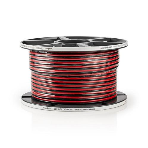 Luidsprekerkabel 2x 2,5 mm2 koperkern 100 m Speakerkabel, Audio, Tv en Foto, Audiokabels en Televisiekabels, Luidsprekerkabel