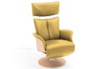 Relaxfauteuil Heesch - relaxfauteuils - Geel, Nieuw, Stof