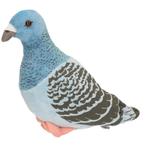 Pluche blauwe duif knuffel 24 cm - Knuffel vogels, Ophalen of Verzenden, Nieuw