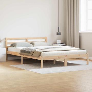 vidaXL Bedframe met hoofdeinde Bruin 210 x 160 cm Massief beschikbaar voor biedingen