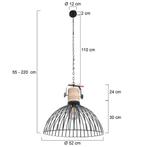 Anne Lighting hanglamp Dunbar 2998ZW Nieuw, Huis en Inrichting, Lampen | Hanglampen, Nieuw, Ophalen of Verzenden, Landelijk, Metaal