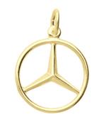 Gouden Auto embleem ketting hanger, Verzenden, Nieuw