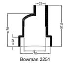 Rubbermof warmtewisselaar Bowman 3251 51/70/22, Watersport en Boten, Ophalen of Verzenden, Nieuw, Motor en Techniek, Zeilboot of Motorboot