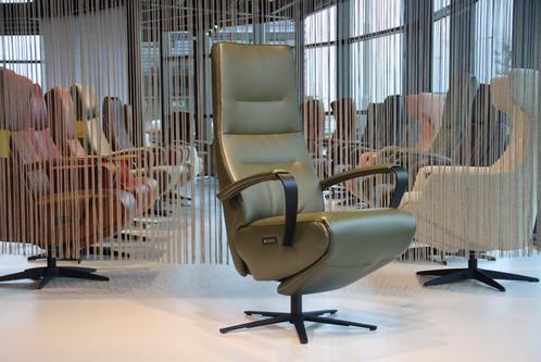 Relaxfauteuil voor lange mensen De Toekomst Twice TW-143N, Huis en Inrichting, Fauteuils, Nieuw, Leer, Ophalen of Verzenden