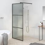 vidaXL Inloopdouchewand 80x195 cm donker ESG-glas zwart, Doe-het-zelf en Verbouw, Sanitair, Verzenden, Nieuw