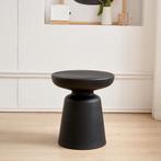 Bijzettafel Posio ronde salontafel 40 cm zwart [en.casa], Huis en Inrichting, Tafels | Bijzettafels, Verzenden, Nieuw