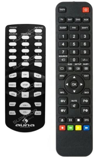 Auna AV2-CD508BT | AV2-CD509 | AV2-CD608BT afstandsbediening, Audio, Tv en Foto, Afstandsbedieningen, Verzenden