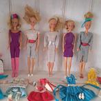 Mattel  - Barbiepop Barbie jaren 80 (4 stuks) met 9 losse