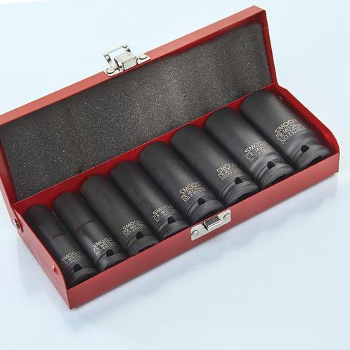 Smoos Krachtdoppenset 8-delig extra lang uitgevoerd - Smoos, Doe-het-zelf en Verbouw, Gereedschap | Handgereedschap, Nieuw, Ophalen of Verzenden