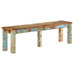 vidaXL Bank 160x35x46 cm Massief gerecycled hout, Verzenden, Nieuw, Hout, 150 tot 200 cm