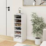 vidaXL Schoenenkast 31,5x35x90 cm bewerkt hout wit, Huis en Inrichting, Kasten | Schoenenrekken, Verzenden, Nieuw