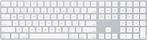 Toetsenbord Apple Magic Keyboard Numeric - Wit - Qwerty PS4, Ophalen of Verzenden, Zo goed als nieuw